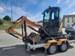 CASE CX26C + 3 GODETS + REMORQUE