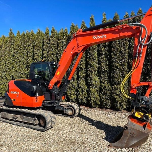 Kubota KX080-4 ENGCON, 8270 kg + 3 GODETS